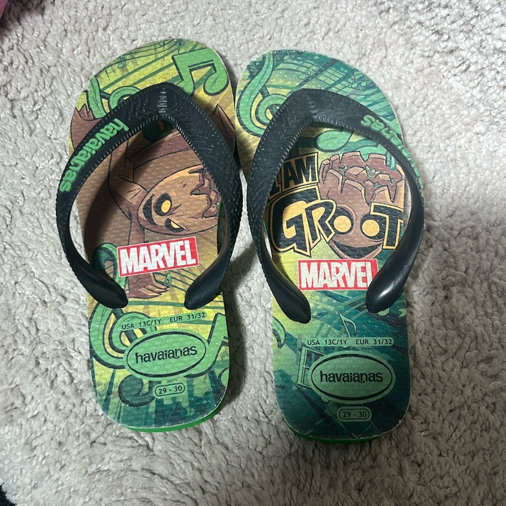 Marvel Havaianas Boys Size 13c Sandals